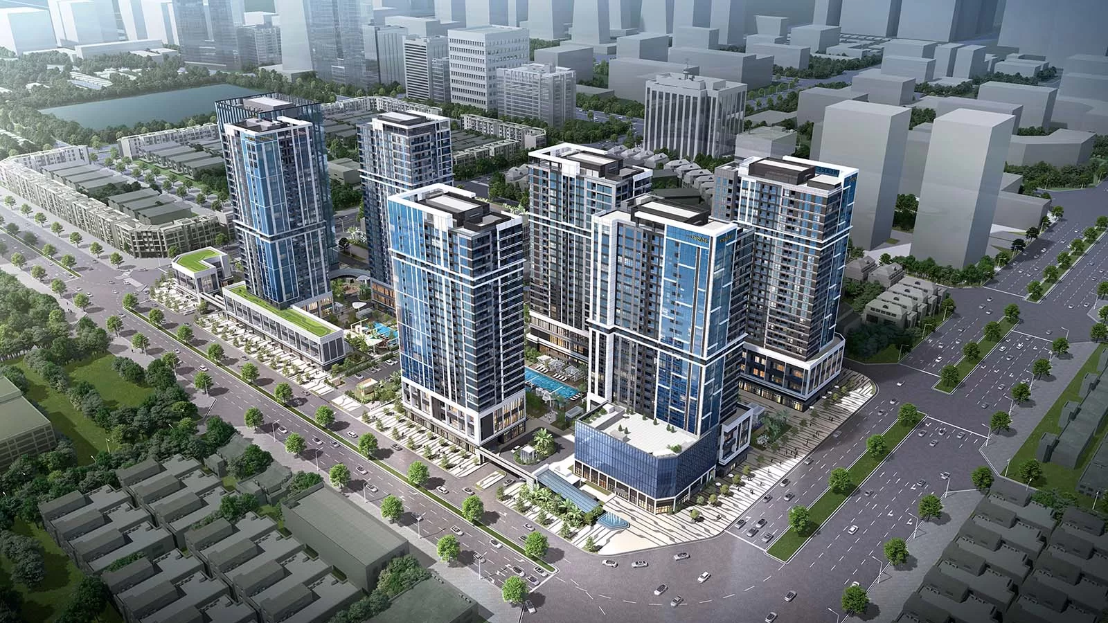Phối cảnh tổng quan K8 CT1 Starlake Tây Hồ Tây giai đoạn 2